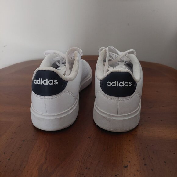 Adidas Advantage 2.0 Women Tennis Shoes White Navy Blue Lace Up Comfort Sz 7 EUC - Picture 4 of 11